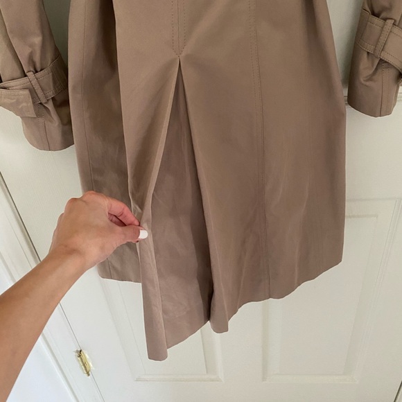 Ellen Tracy beige tan trench coat size small - Picture 7 of 11